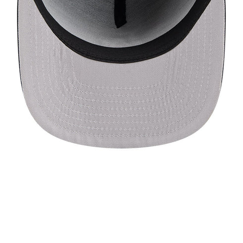 under side of brim new era los angeles dodgers black white snapback cap
