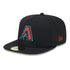 new era arizona diamondback fitted hat black