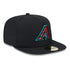 new era arizona diamondback fitted hat black