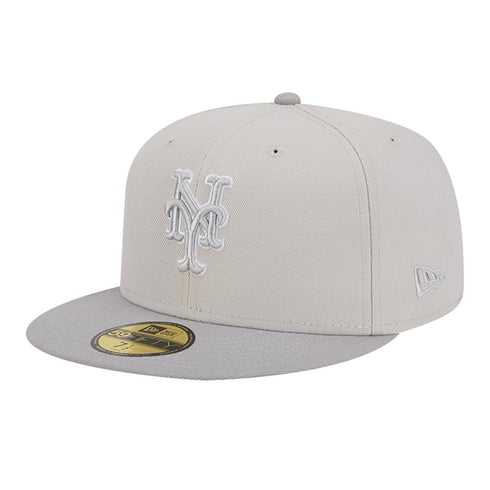 new york mets stone gray new era fitted cap