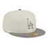 new era los angeles dodgers two tone color pack 59fifty fitted stone/grey