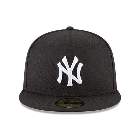 New York Yankees Black & White 59Fifty Fitted front view