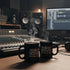 black coffee mugs on desk
