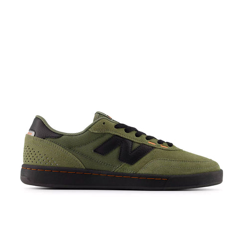 new balance numeric 440 v2 olive/black sneaker
