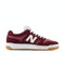 new balance numeric 480 burgundy/white sneaker
