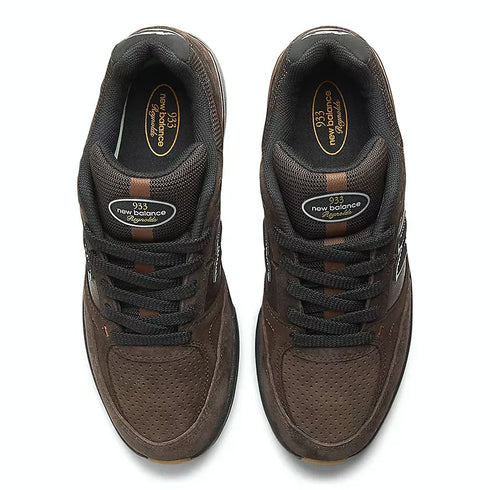 new balance numeric 933 brown/black sneakers