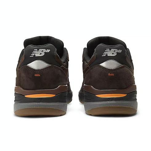 new balance numeric 933 brown/black sneakers