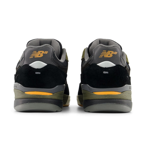 new balance andrew reynolds numeric 933 sneaker black/dark olive