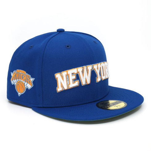 new york knicks light royal blue fitted hat