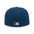 new york mets silver script fitted hat