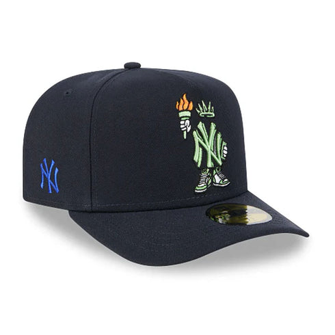 new era a frame 59fifty new york yankees mlb cartoon cap