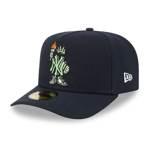 new era a frame 59fifty new york yankees mlb cartoon cap