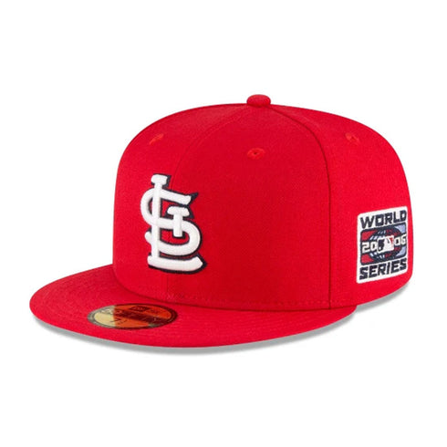 st. louis cardinals world series fitted baseball cap