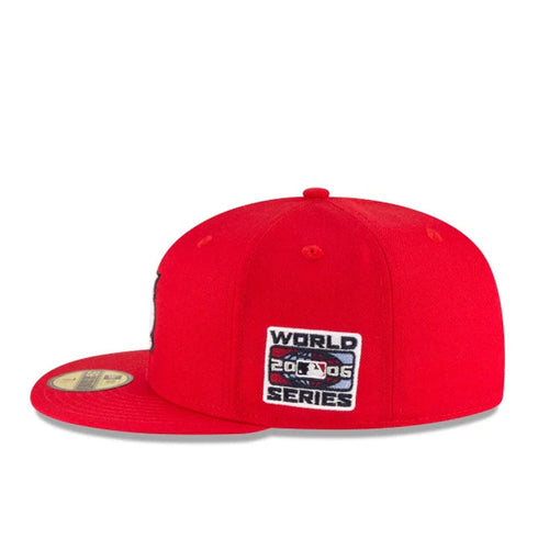 st. louis cardinals world series fitted baseball cap