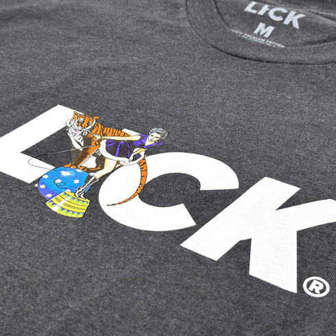 tiger tamer shirt charcoal heather detail