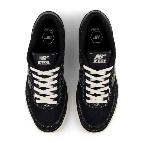 new balance numeric 440 v2 black/sea salt sneaker