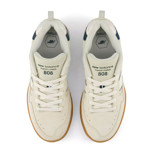 new balance numeric 808 lite sea salt/medusa green sneaker