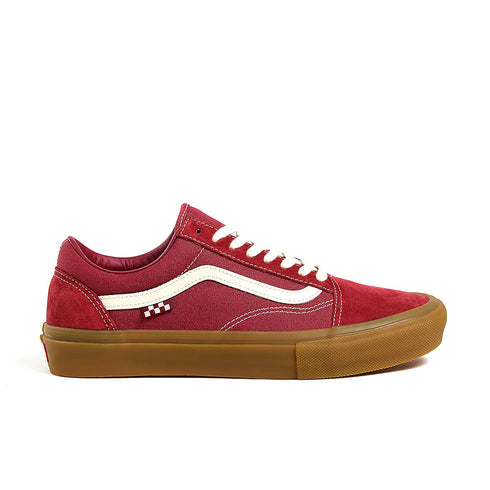 vans skate old skool red gum