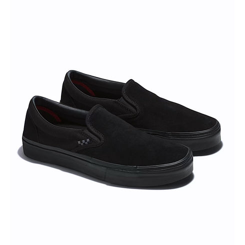 vans skate slip-on sneakers black/black