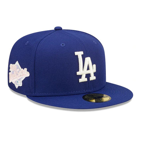 los angeles dodgers pop sweat fitted baseball hat