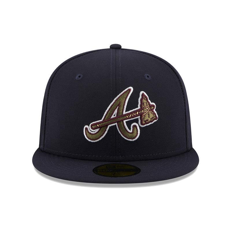 Atlanta Braves Anniversary 59FIFTY Fitted Hat, White - Size: 8, by New Era